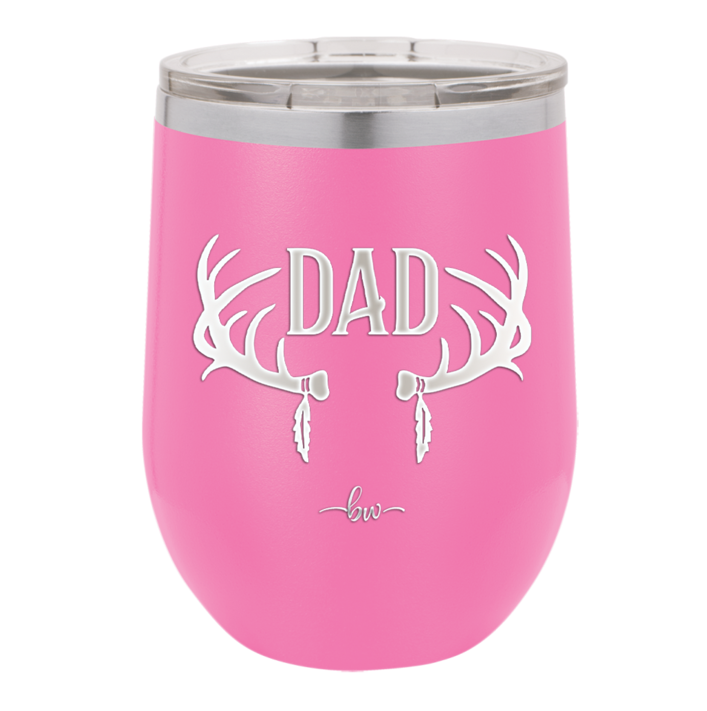 Antlers Dad - Laser Engraved Stainless Steel Drinkware - 1148 -