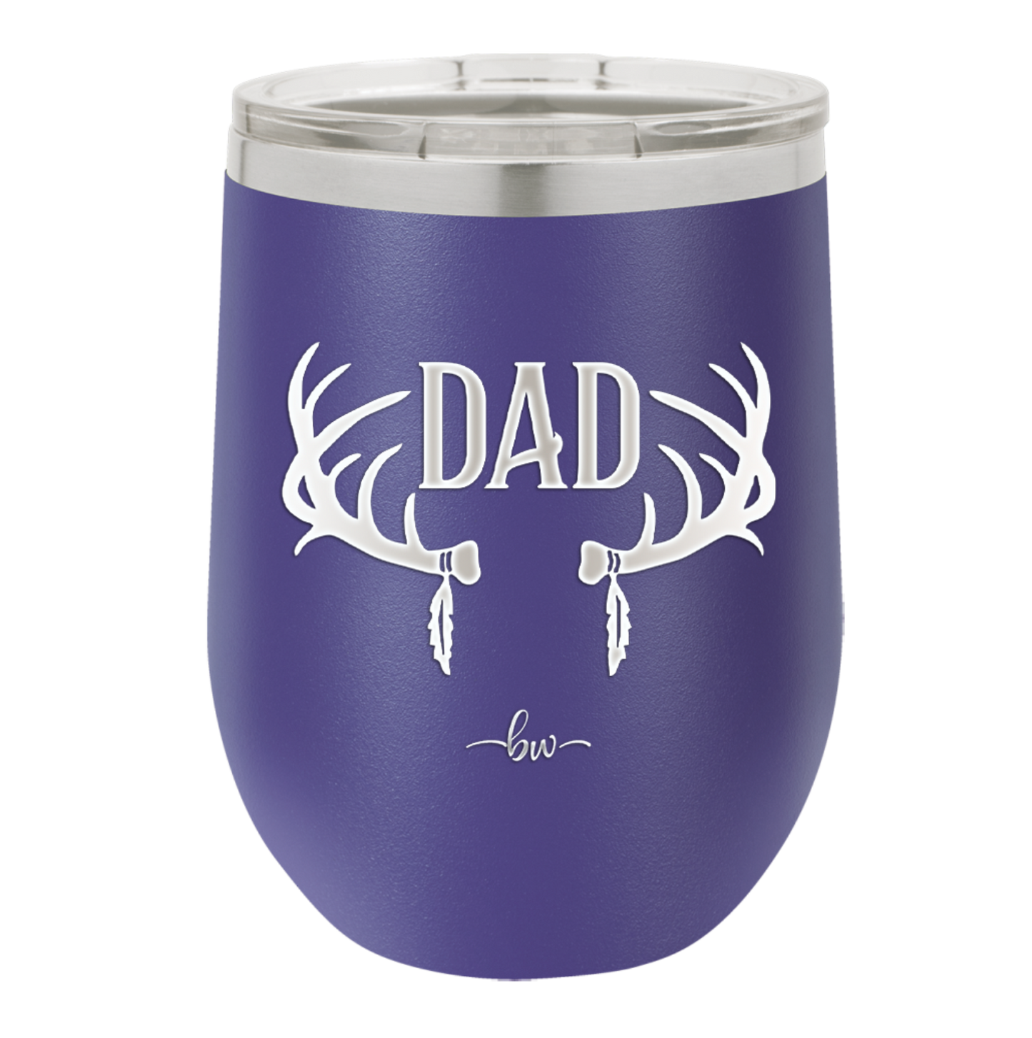 Antlers Dad - Laser Engraved Stainless Steel Drinkware - 1148 -