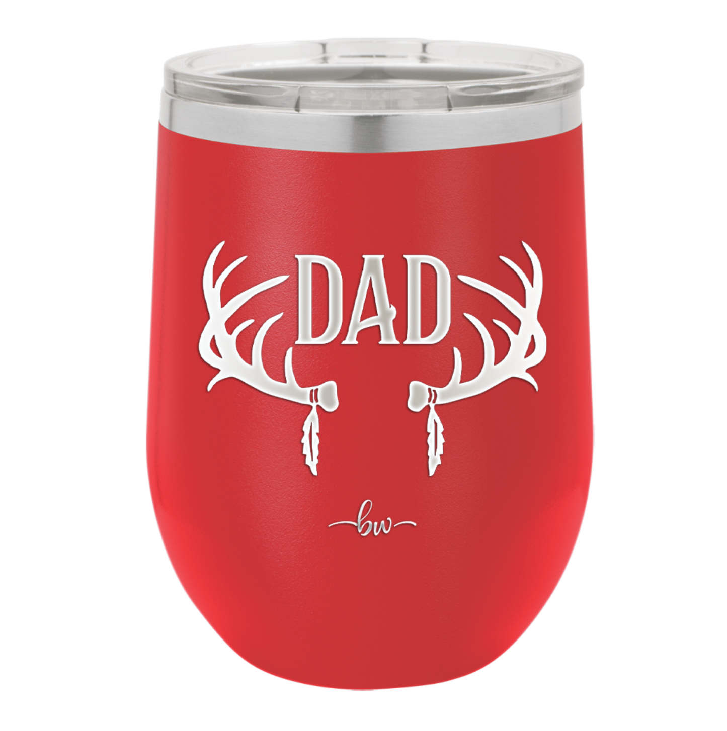 Antlers Dad - Laser Engraved Stainless Steel Drinkware - 1148 -