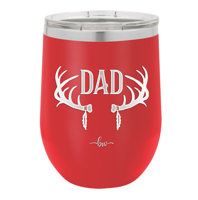 Antlers Dad - Laser Engraved Stainless Steel Drinkware - 1148 -