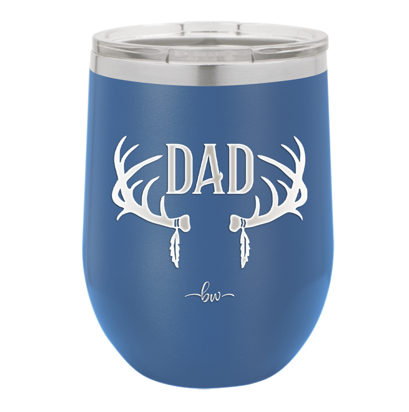 Antlers Dad - Laser Engraved Stainless Steel Drinkware - 1148 -