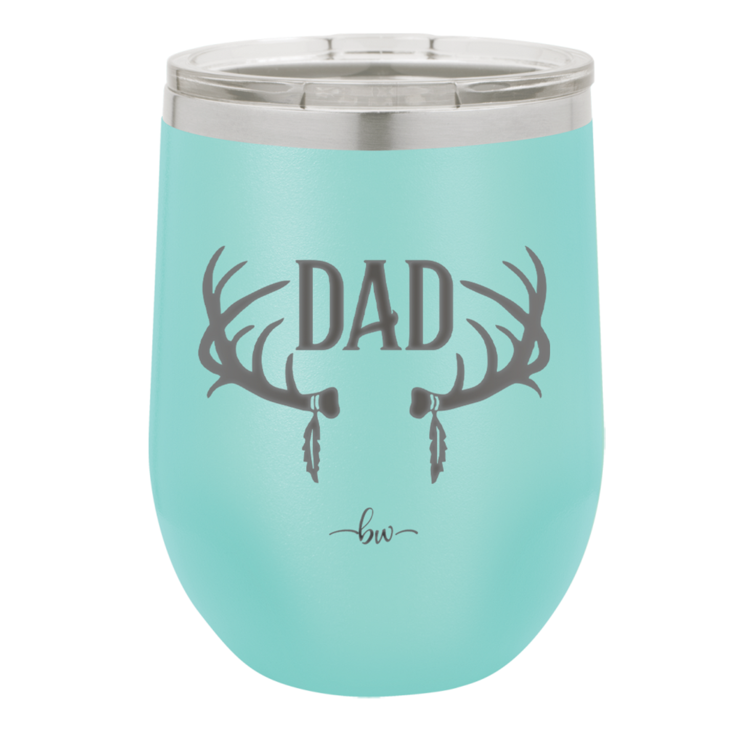 Antlers Dad - Laser Engraved Stainless Steel Drinkware - 1148 -