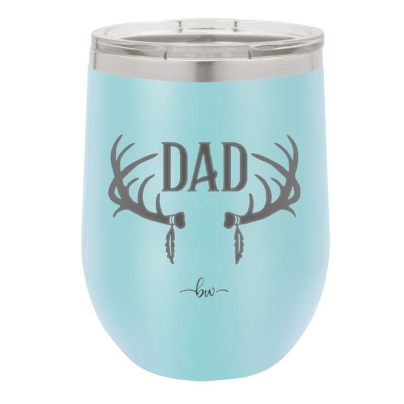 Antlers Dad - Laser Engraved Stainless Steel Drinkware - 1148 -