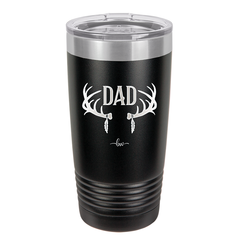 Antlers Dad - Laser Engraved Stainless Steel Drinkware - 1148 -