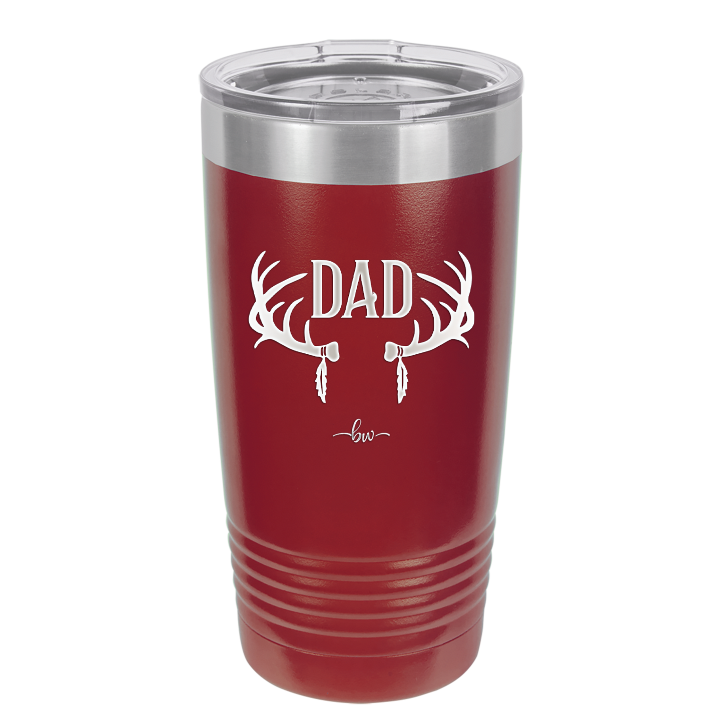 Antlers Dad - Laser Engraved Stainless Steel Drinkware - 1148 -