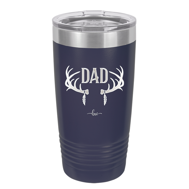 Antlers Dad - Laser Engraved Stainless Steel Drinkware - 1148 -