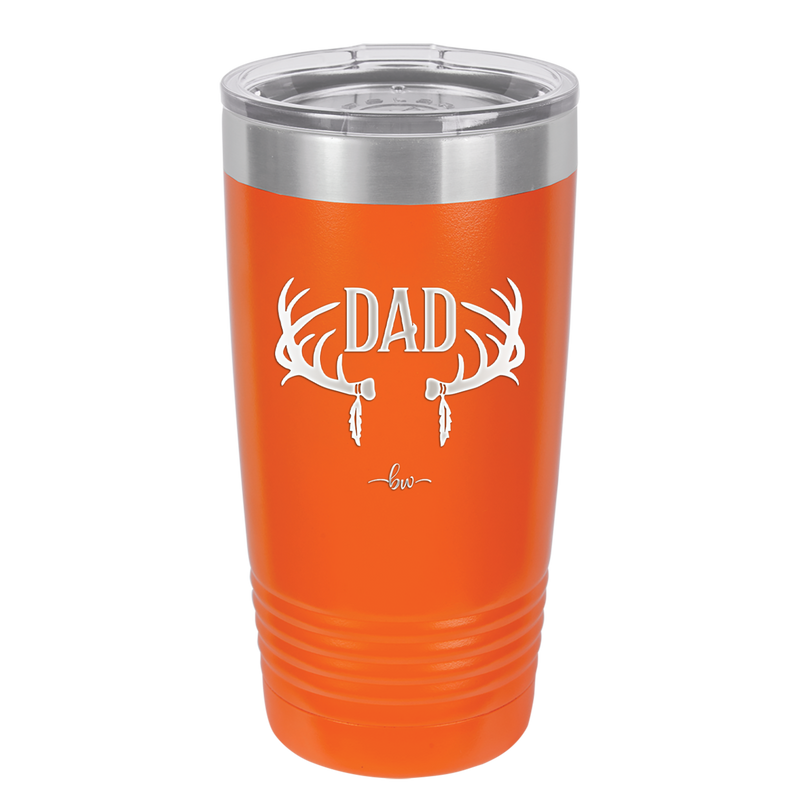 Antlers Dad - Laser Engraved Stainless Steel Drinkware - 1148 -