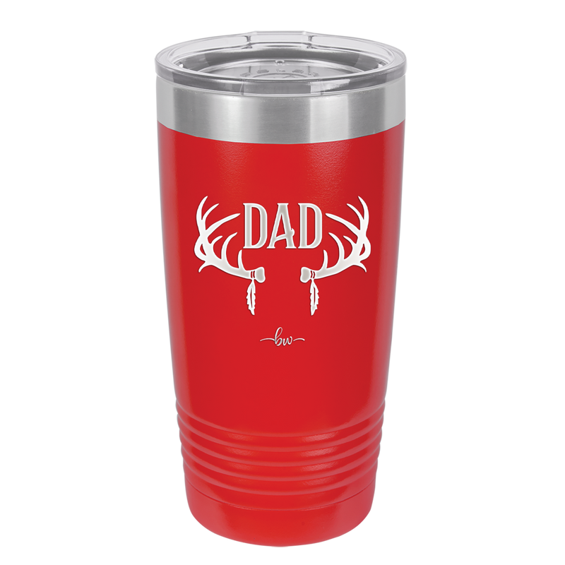 Antlers Dad - Laser Engraved Stainless Steel Drinkware - 1148 -