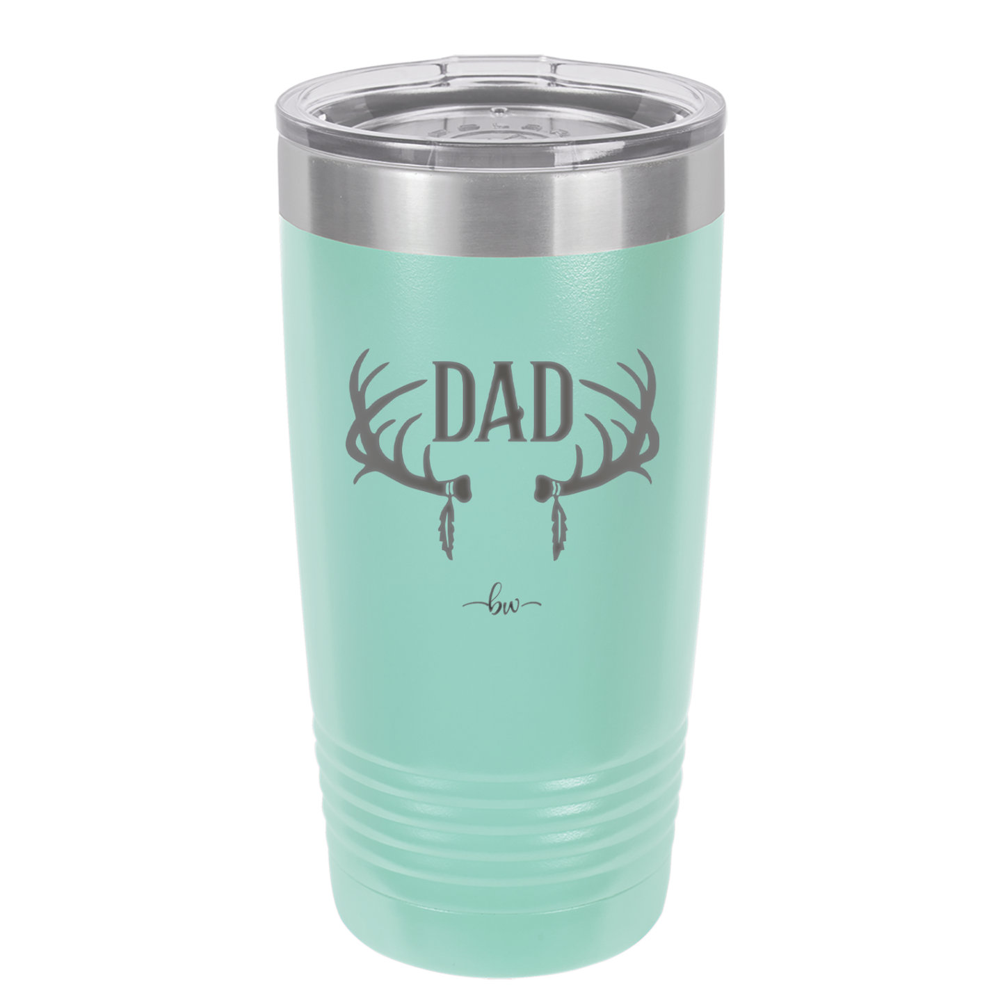 Antlers Dad - Laser Engraved Stainless Steel Drinkware - 1148 -