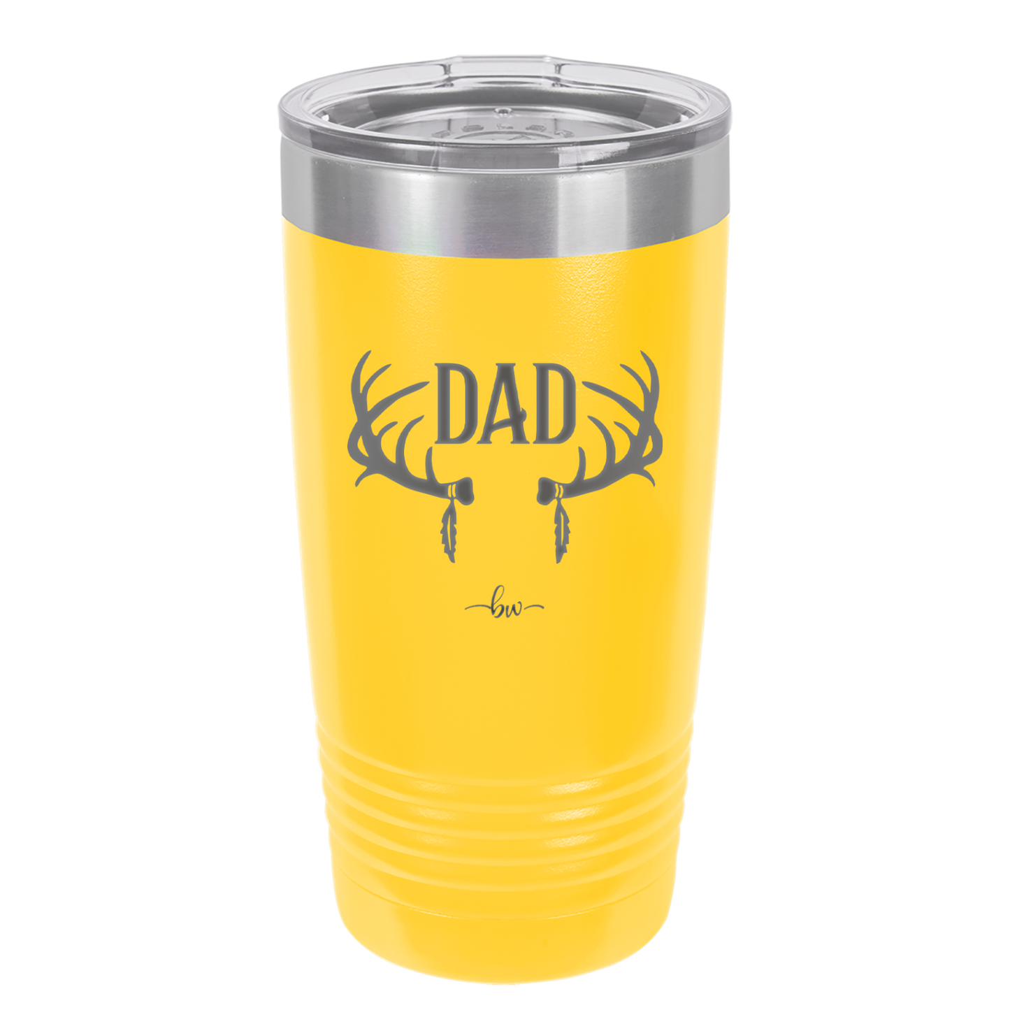 Antlers Dad - Laser Engraved Stainless Steel Drinkware - 1148 -