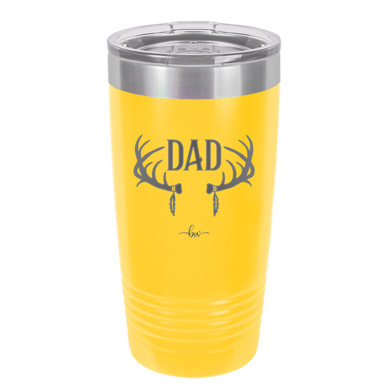 Antlers Dad - Laser Engraved Stainless Steel Drinkware - 1148 -