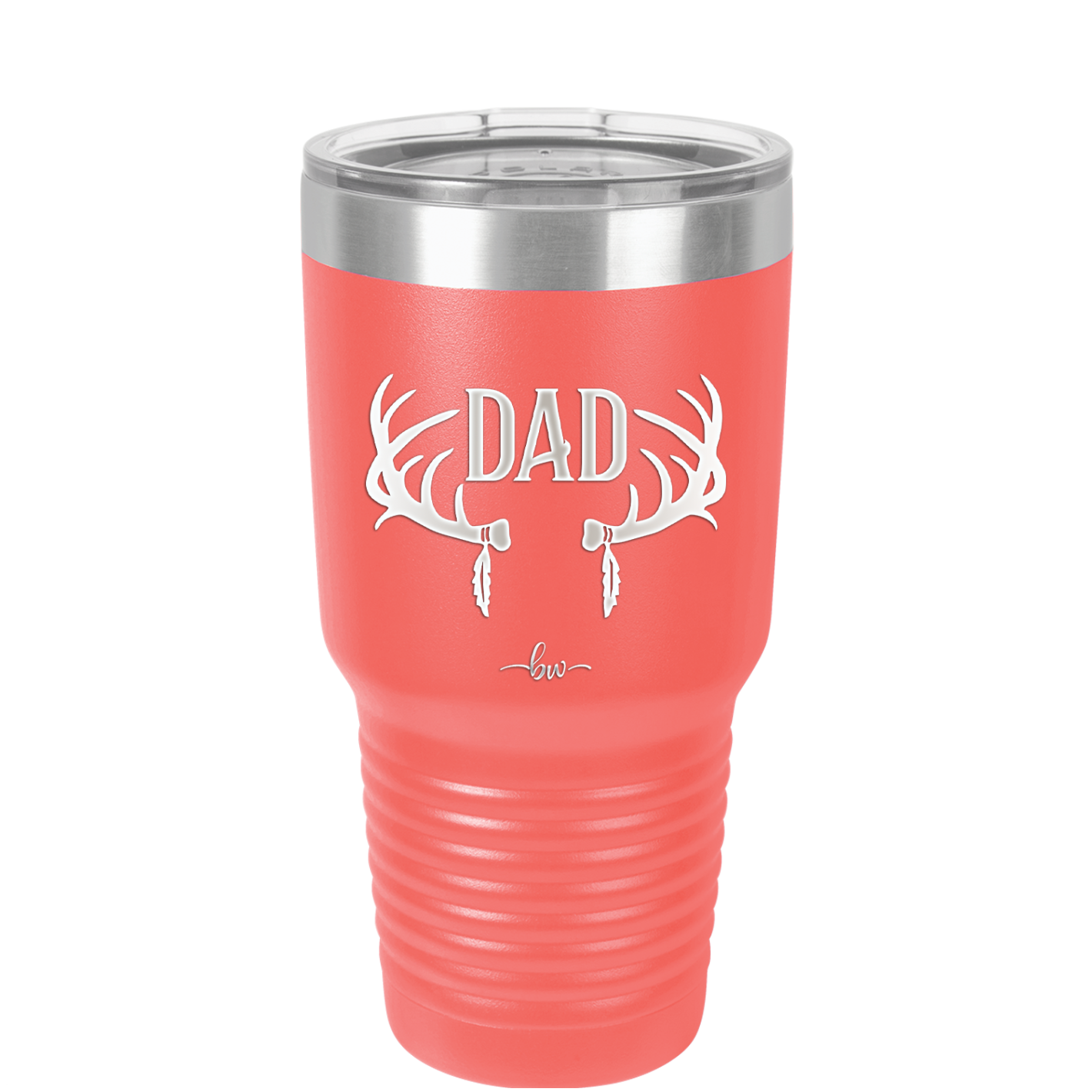 Antlers Dad - Laser Engraved Stainless Steel Drinkware - 1148 -