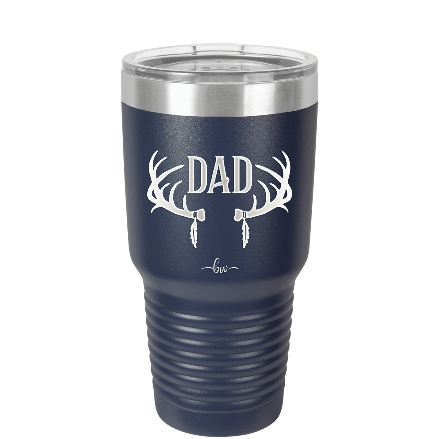 Antlers Dad - Laser Engraved Stainless Steel Drinkware - 1148 -