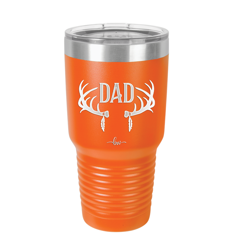 Antlers Dad - Laser Engraved Stainless Steel Drinkware - 1148 -