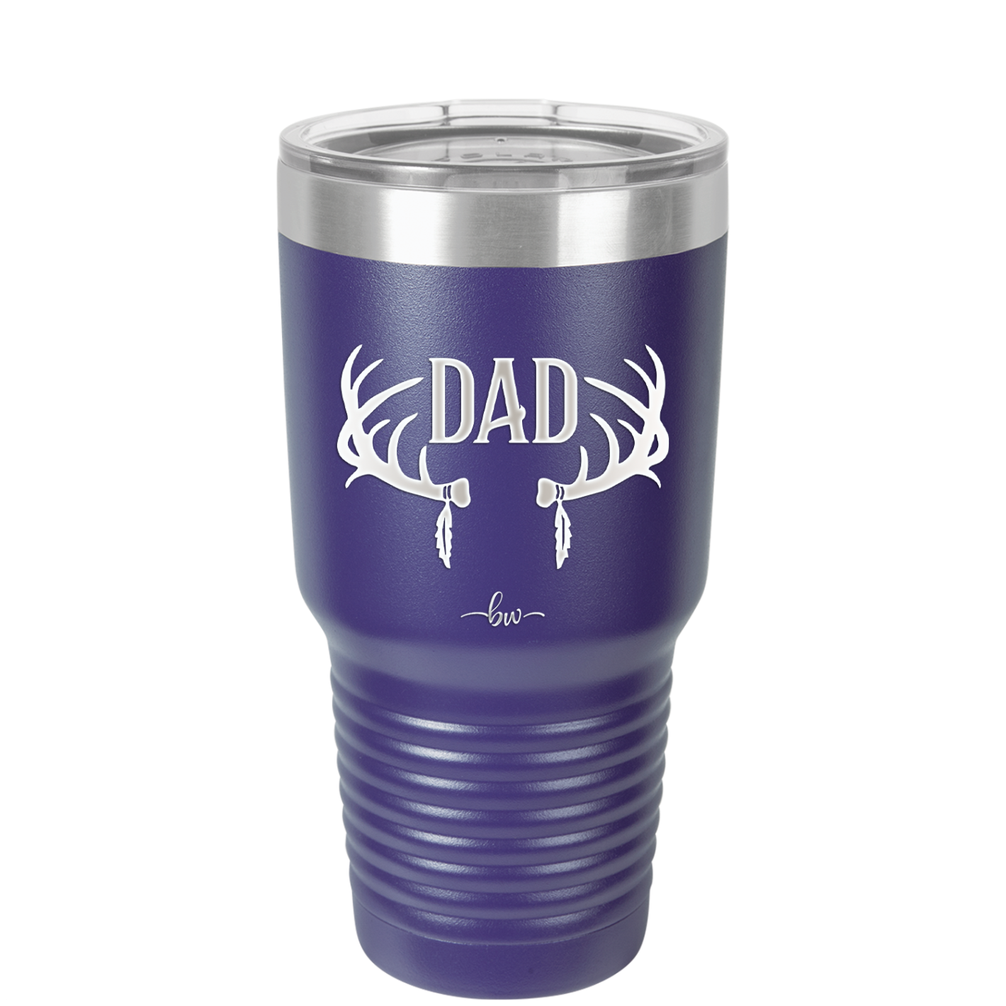 Antlers Dad - Laser Engraved Stainless Steel Drinkware - 1148 -