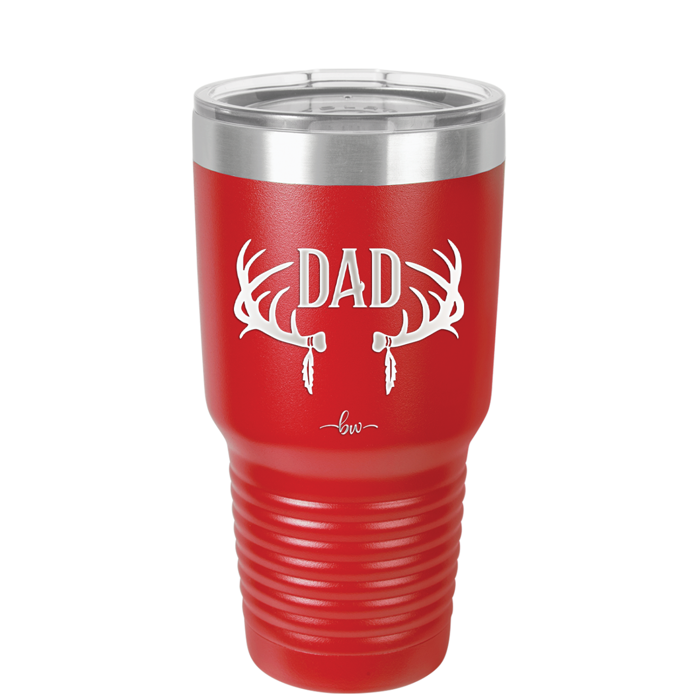 Antlers Dad - Laser Engraved Stainless Steel Drinkware - 1148 -