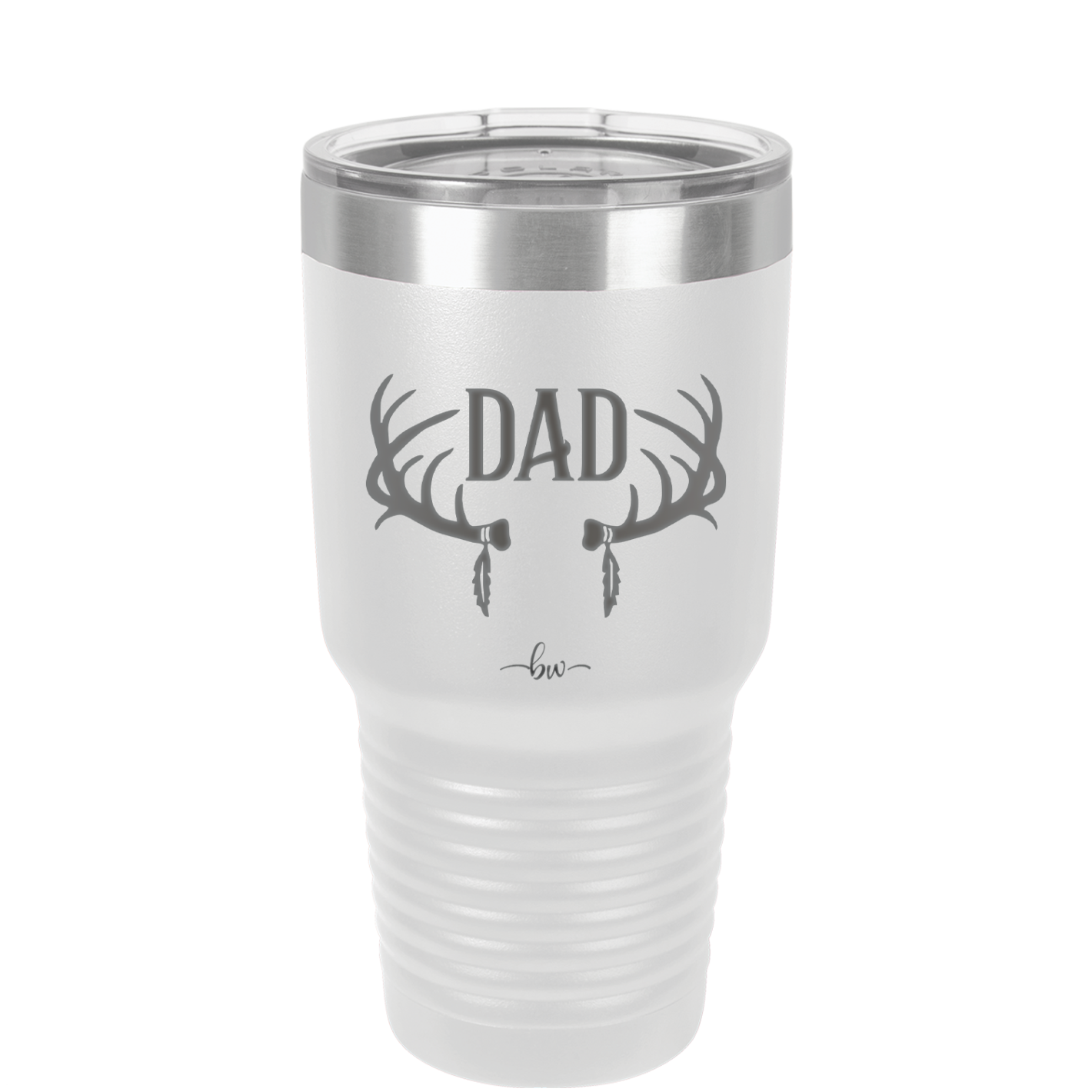 Antlers Dad - Laser Engraved Stainless Steel Drinkware - 1148 -