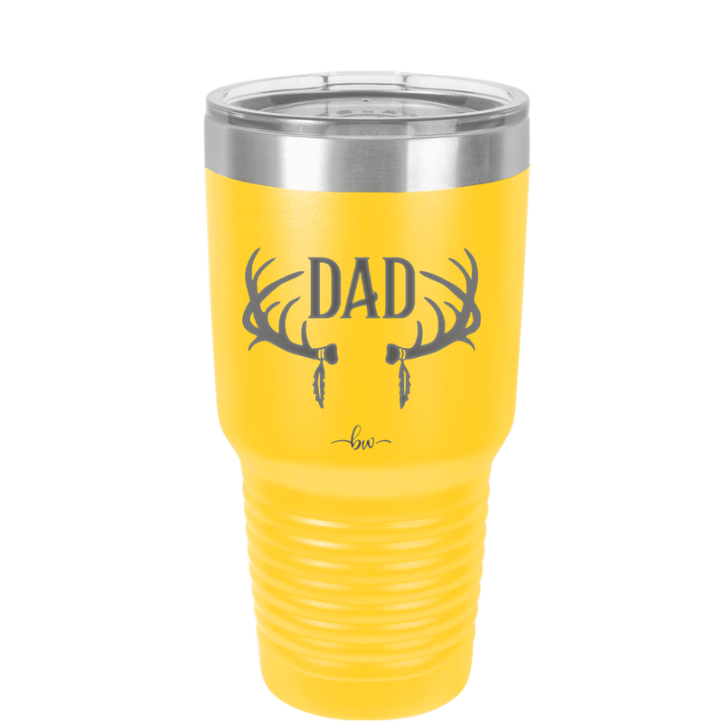 Antlers Dad - Laser Engraved Stainless Steel Drinkware - 1148 -