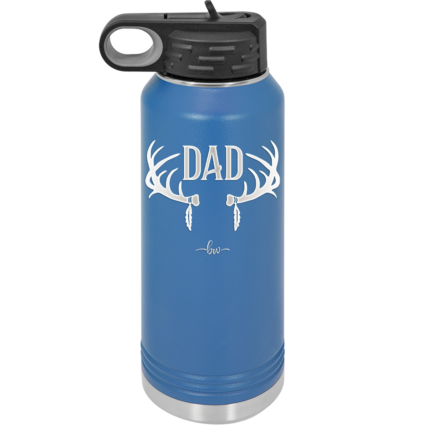 Antlers Dad - Laser Engraved Stainless Steel Drinkware - 1148 -