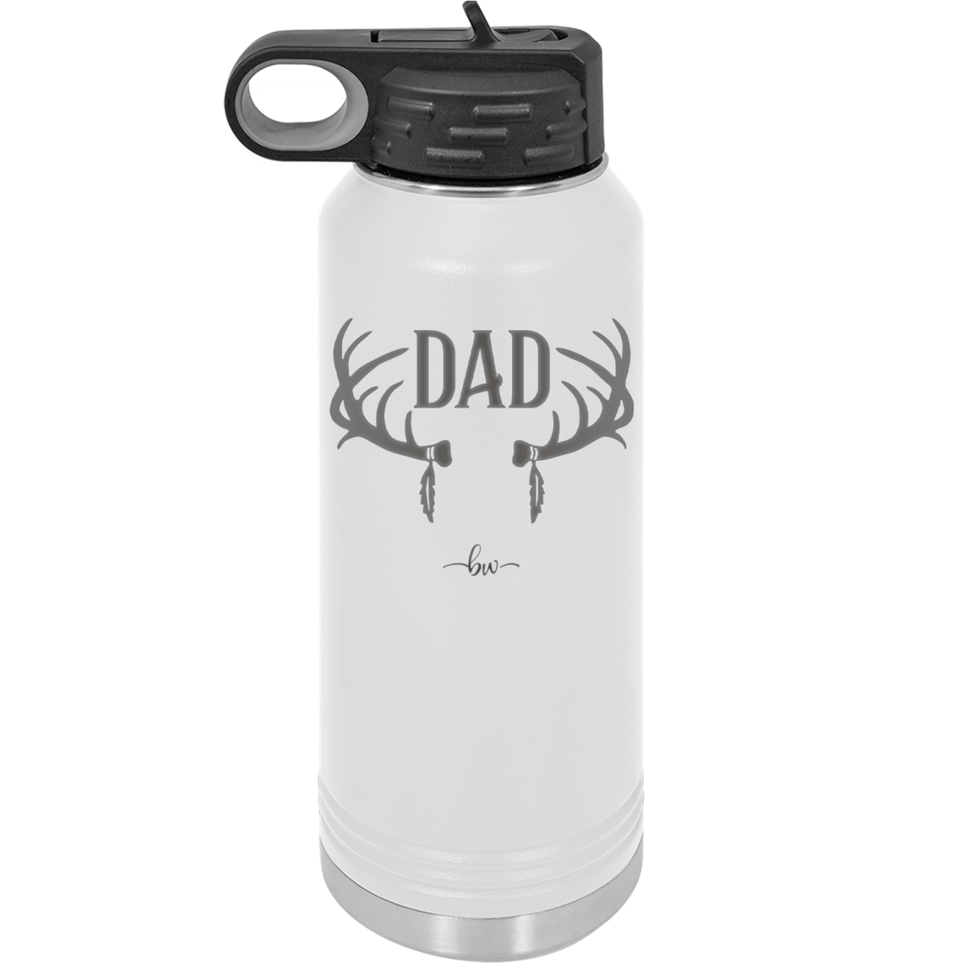 Antlers Dad - Laser Engraved Stainless Steel Drinkware - 1148 -