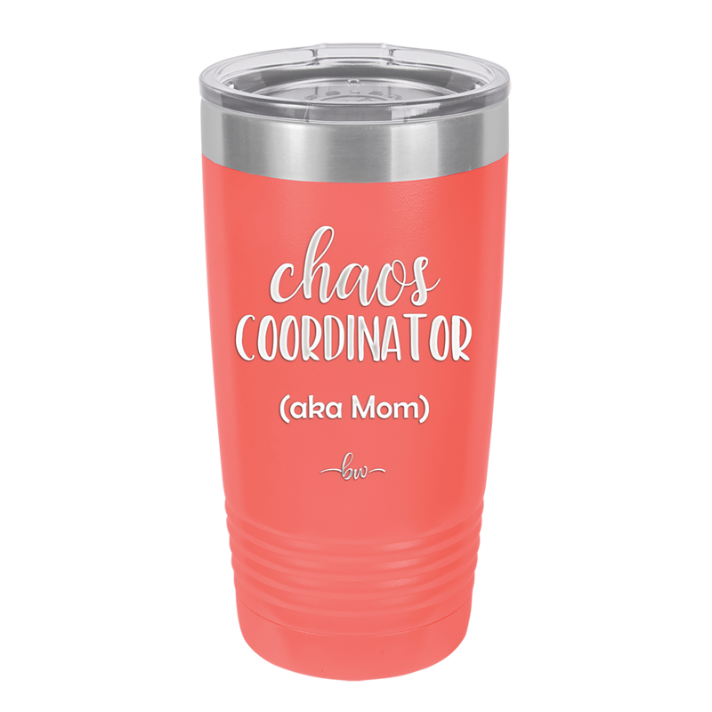 Chaos Coordinator 12oz Insulated Wine Tumbler, Cute to Go Wine Glass, Gift  for Moms 