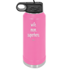 Wife. Mom. Superhero. - Laser Engraved Stainless Steel Drinkware - 1165 -