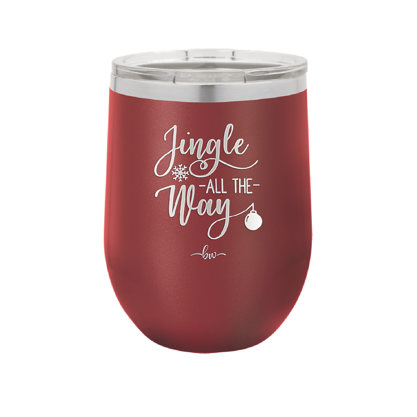 Jingle All the Way - Laser Engraved Stainless Steel Drinkware - 1221 -