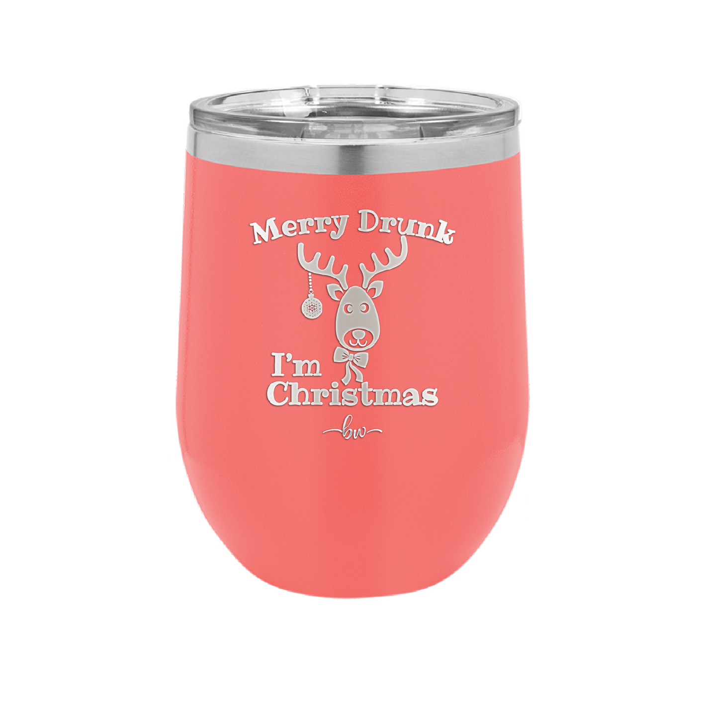 Merry Drunk I'm Christmas - Laser Engraved Stainless Steel Drinkware - 1234 -