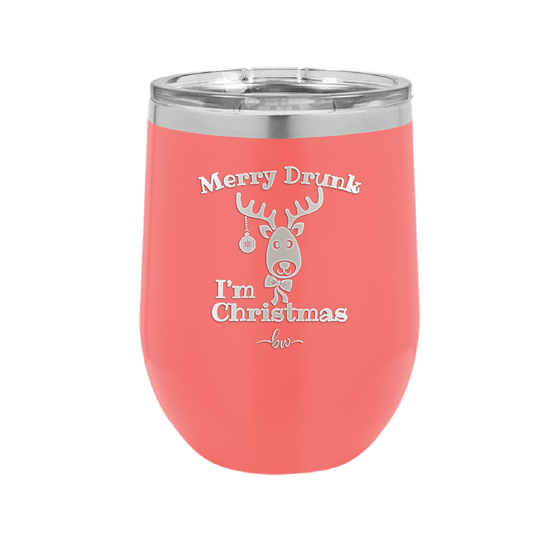 Merry Drunk I'm Christmas - Laser Engraved Stainless Steel Drinkware - 1234 -