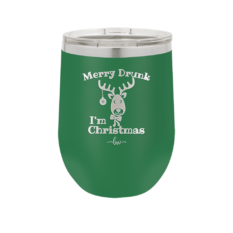 Merry Drunk I'm Christmas - Laser Engraved Stainless Steel Drinkware - 1234 -