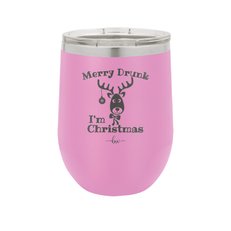 Merry Drunk I'm Christmas - Laser Engraved Stainless Steel Drinkware - 1234 -