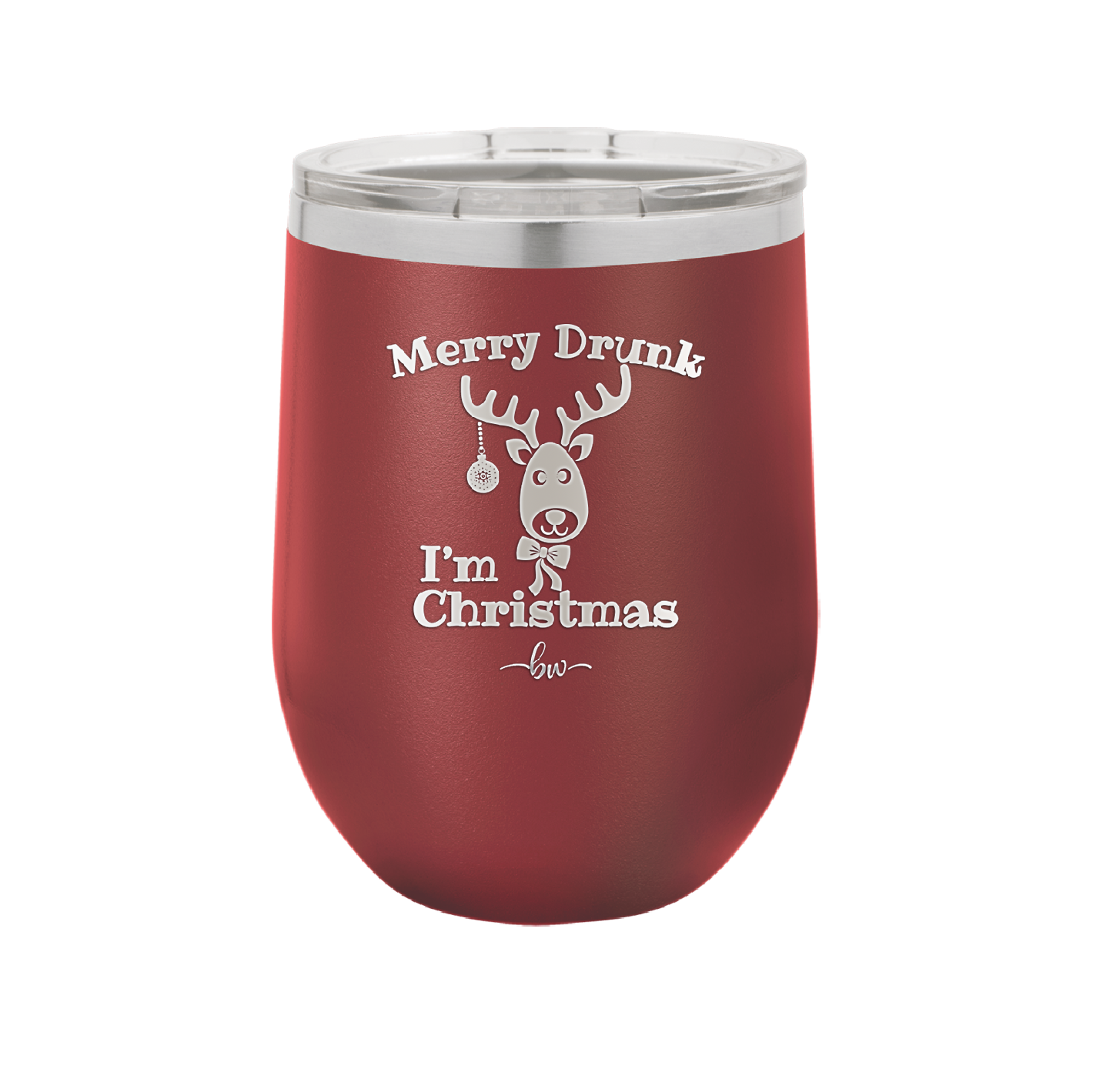 Merry Drunk I'm Christmas - Laser Engraved Stainless Steel Drinkware - 1234 -