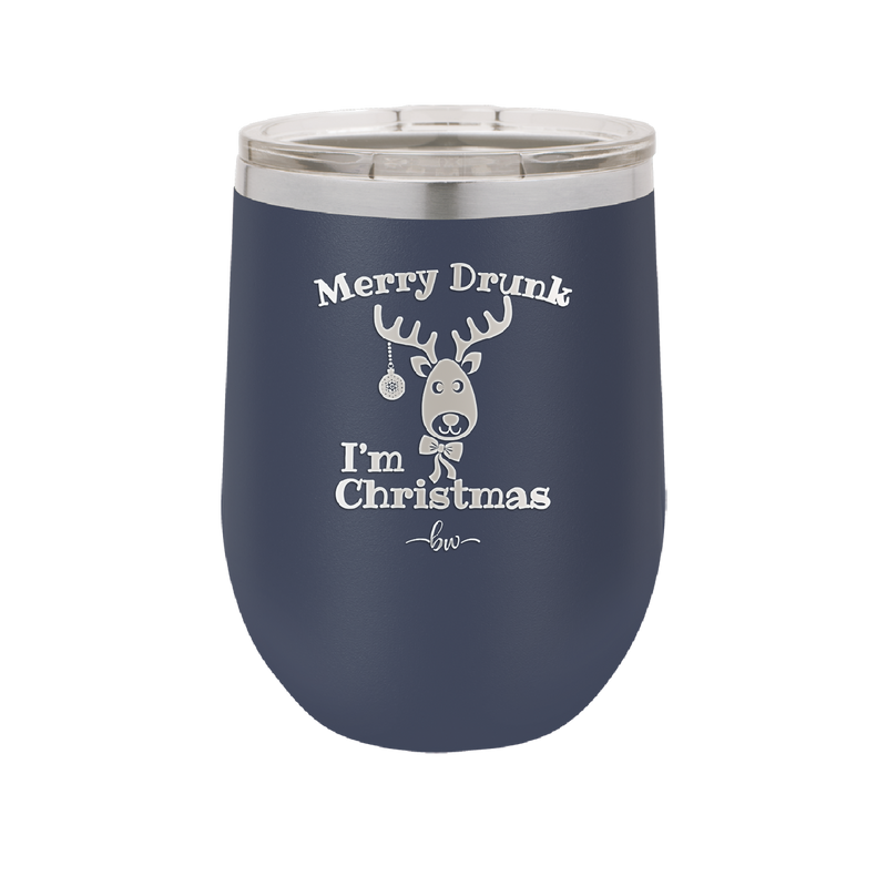 Merry Drunk I'm Christmas - Laser Engraved Stainless Steel Drinkware - 1234 -