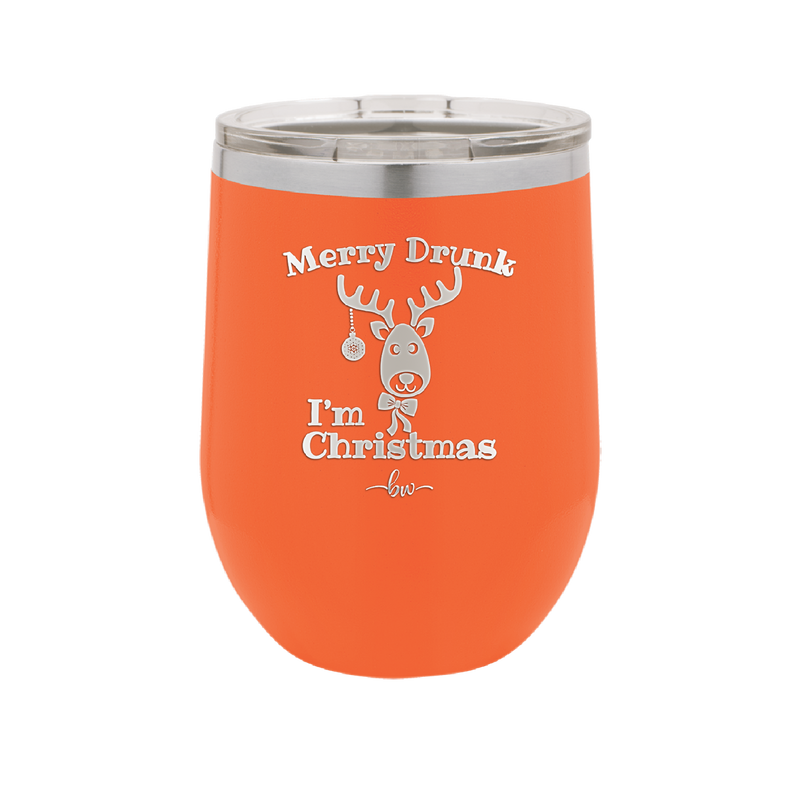 Merry Drunk I'm Christmas - Laser Engraved Stainless Steel Drinkware - 1234 -