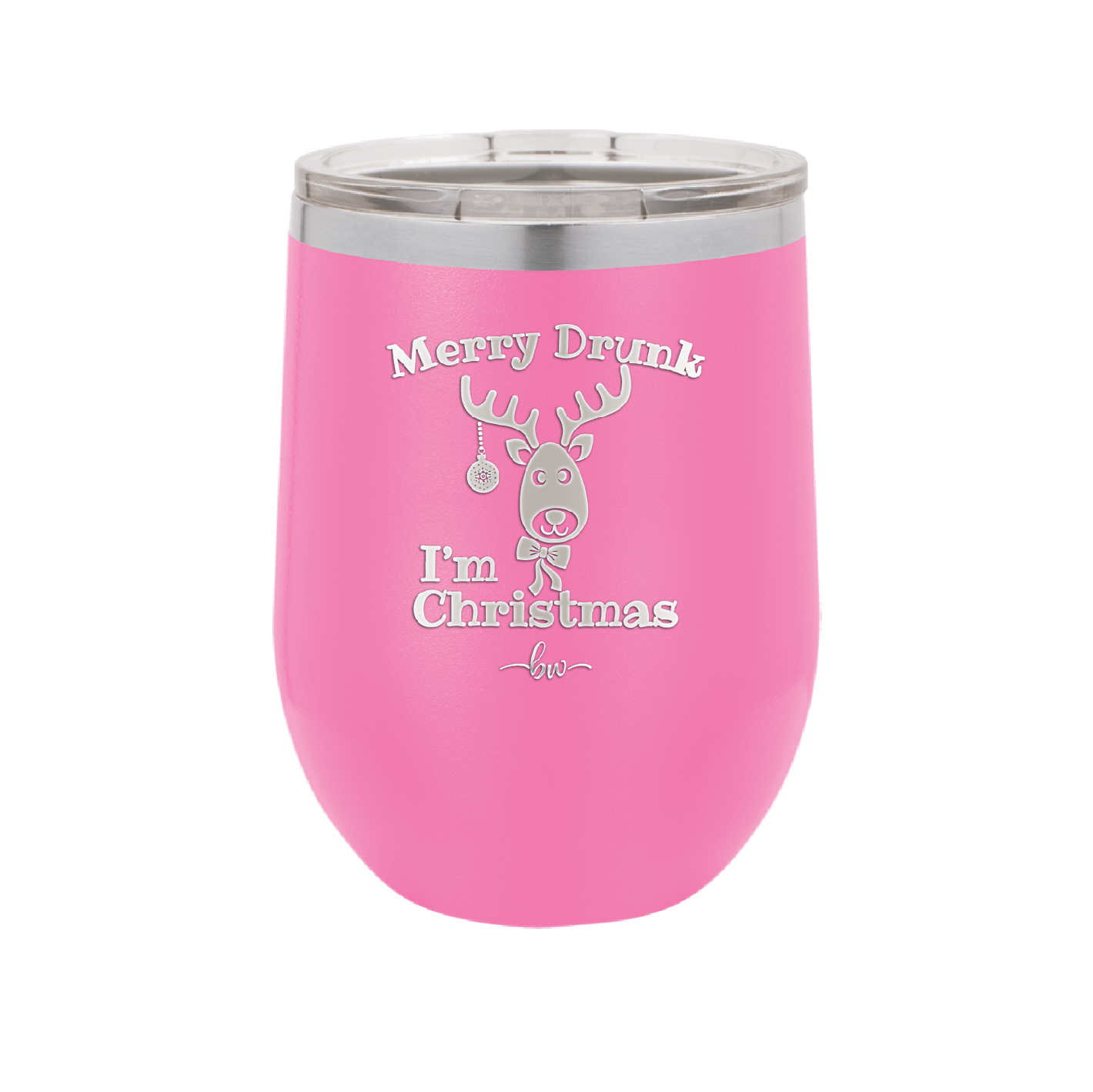 Merry Drunk I'm Christmas - Laser Engraved Stainless Steel Drinkware - 1234 -