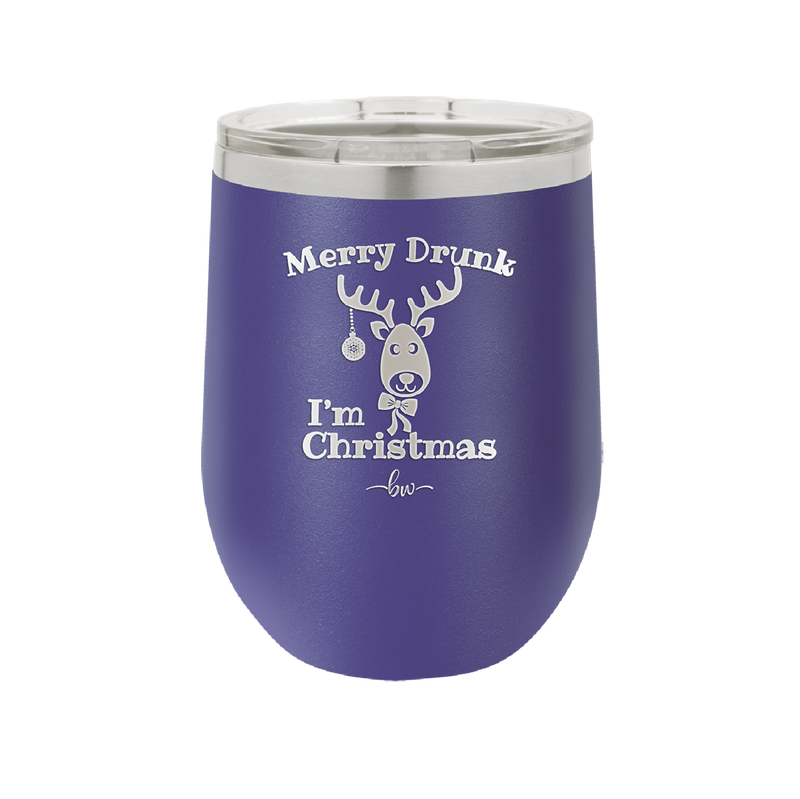 Merry Drunk I'm Christmas - Laser Engraved Stainless Steel Drinkware - 1234 -