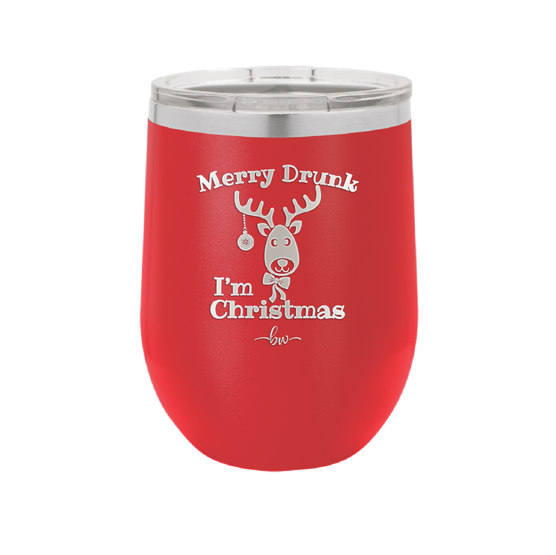 Merry Drunk I'm Christmas - Laser Engraved Stainless Steel Drinkware - 1234 -