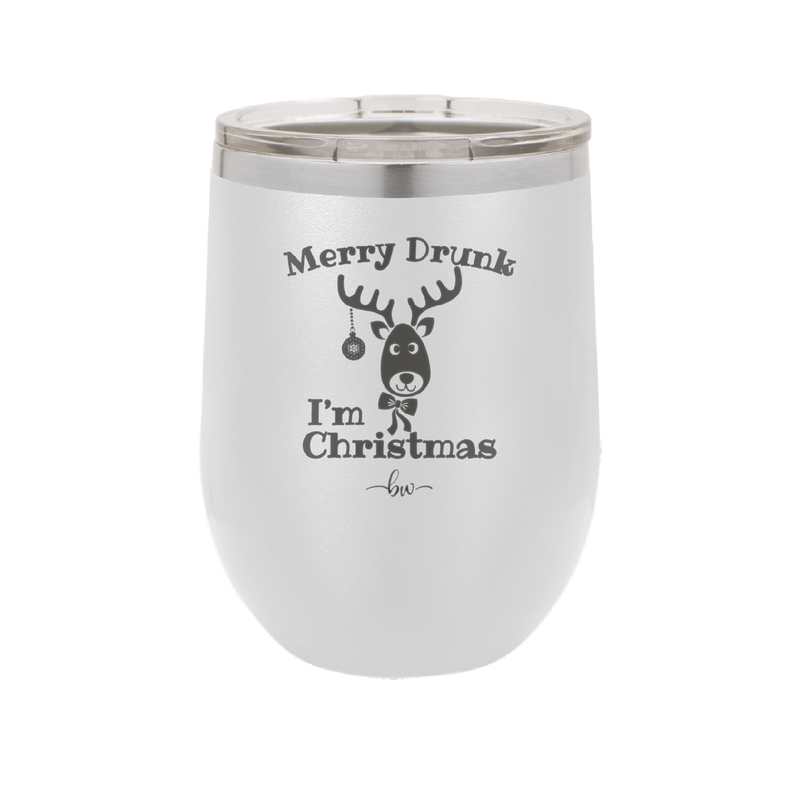 Merry Drunk I'm Christmas - Laser Engraved Stainless Steel Drinkware - 1234 -