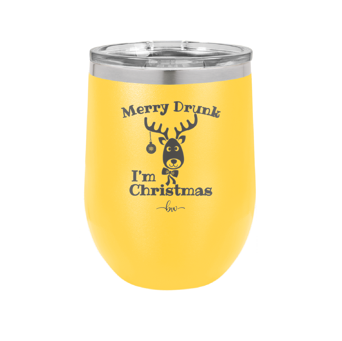 Merry Drunk I'm Christmas - Laser Engraved Stainless Steel Drinkware - 1234 -