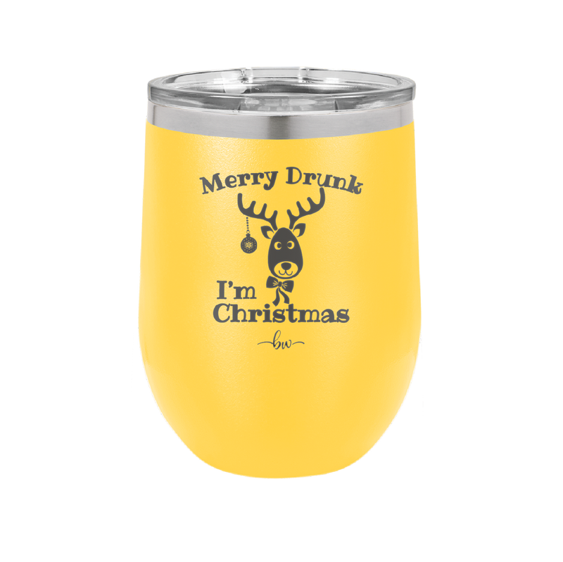 Merry Drunk I'm Christmas - Laser Engraved Stainless Steel Drinkware - 1234 -