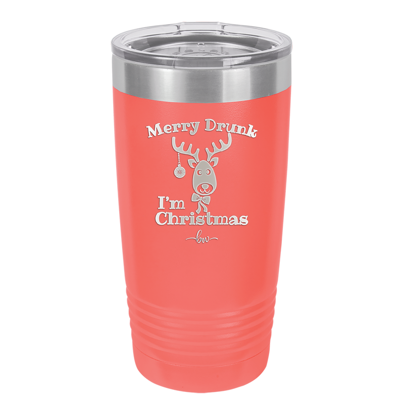 Merry Drunk I'm Christmas - Laser Engraved Stainless Steel Drinkware - 1234 -