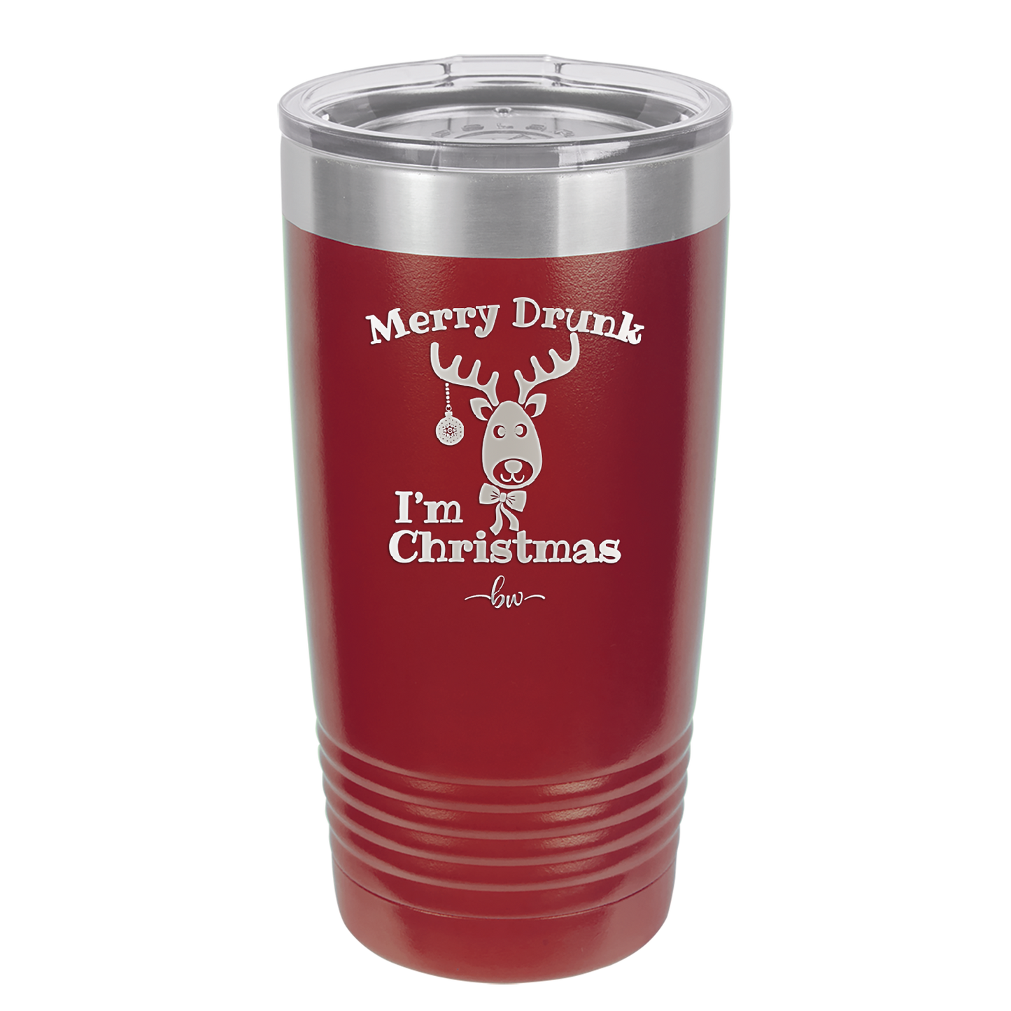 Merry Drunk I'm Christmas - Laser Engraved Stainless Steel Drinkware - 1234 -