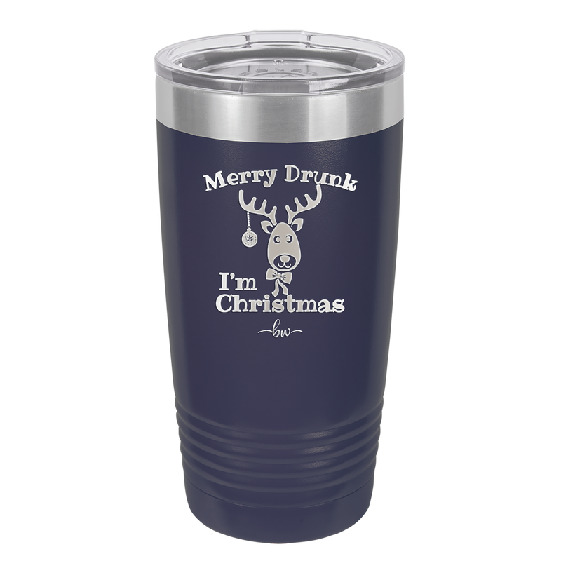 Merry Drunk I'm Christmas - Laser Engraved Stainless Steel Drinkware - 1234 -