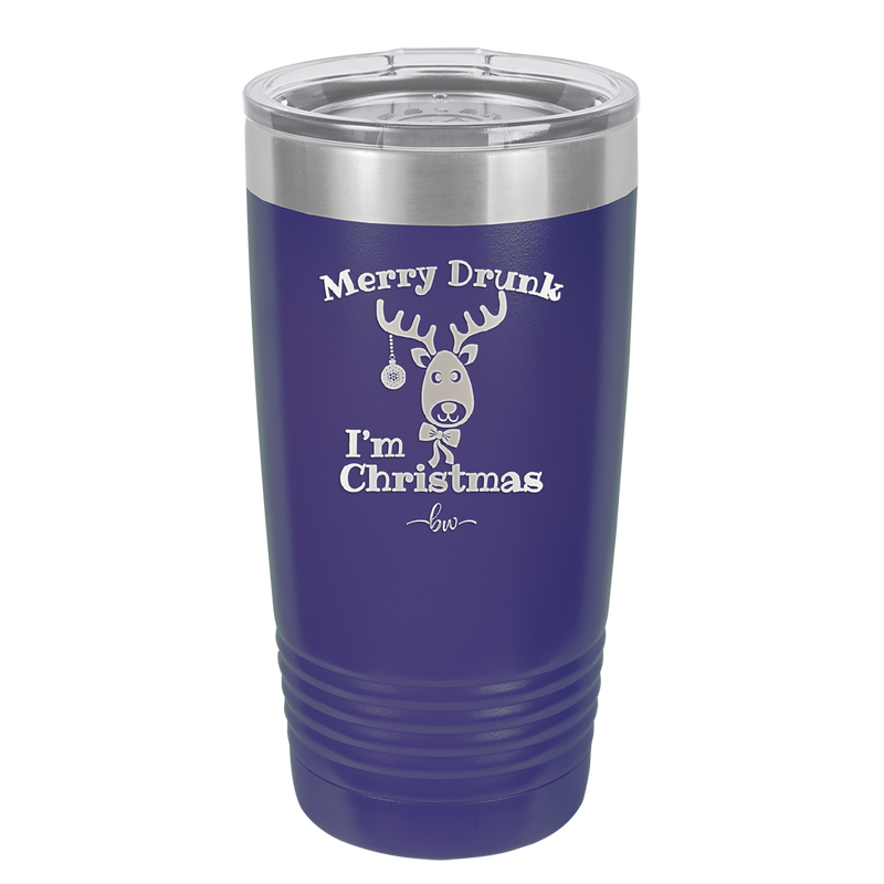 Merry Drunk I'm Christmas - Laser Engraved Stainless Steel Drinkware - 1234 -