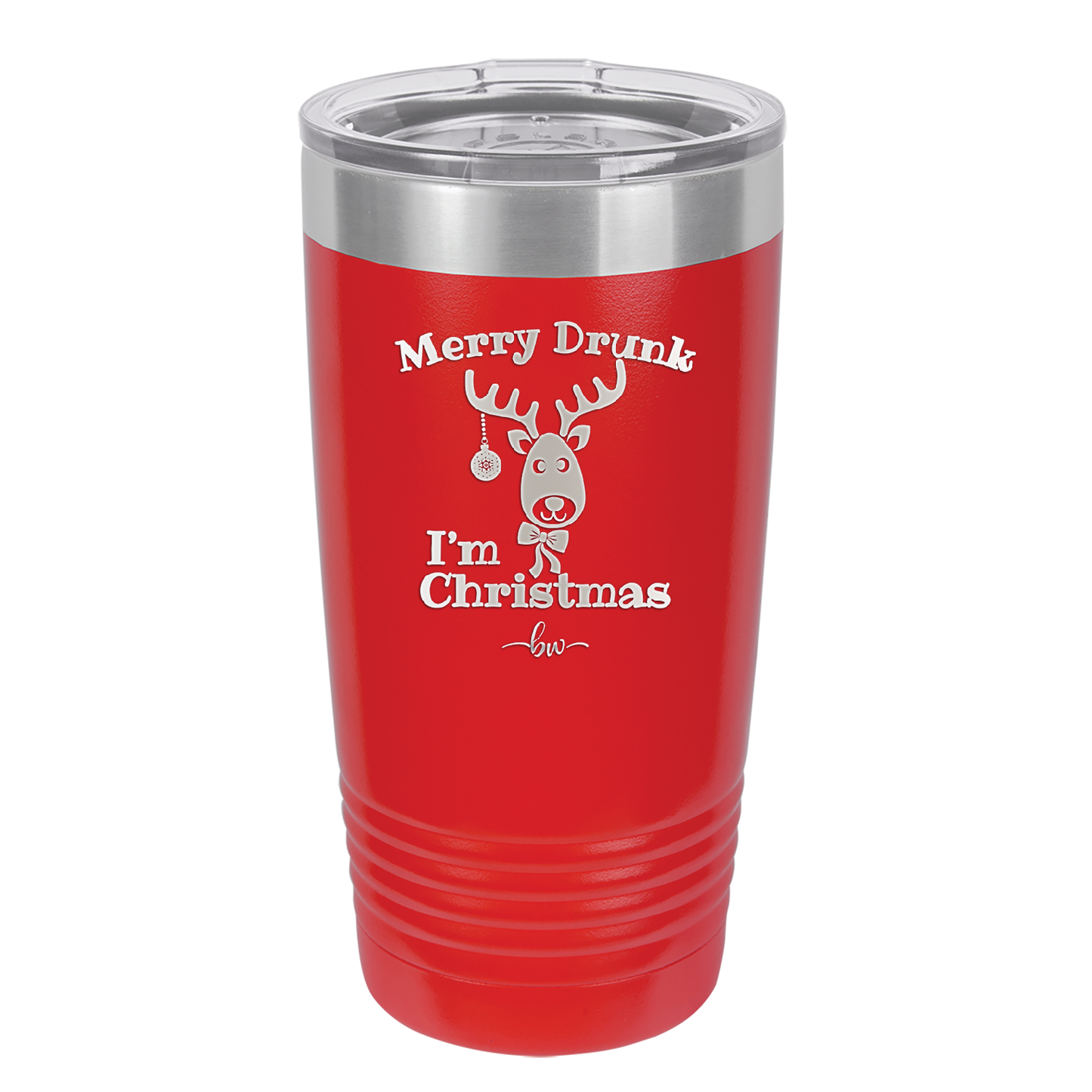 Merry Drunk I'm Christmas - Laser Engraved Stainless Steel Drinkware - 1234 -