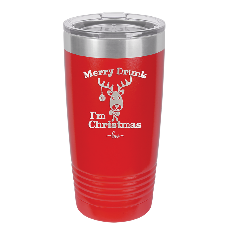 Merry Drunk I'm Christmas - Laser Engraved Stainless Steel Drinkware - 1234 -