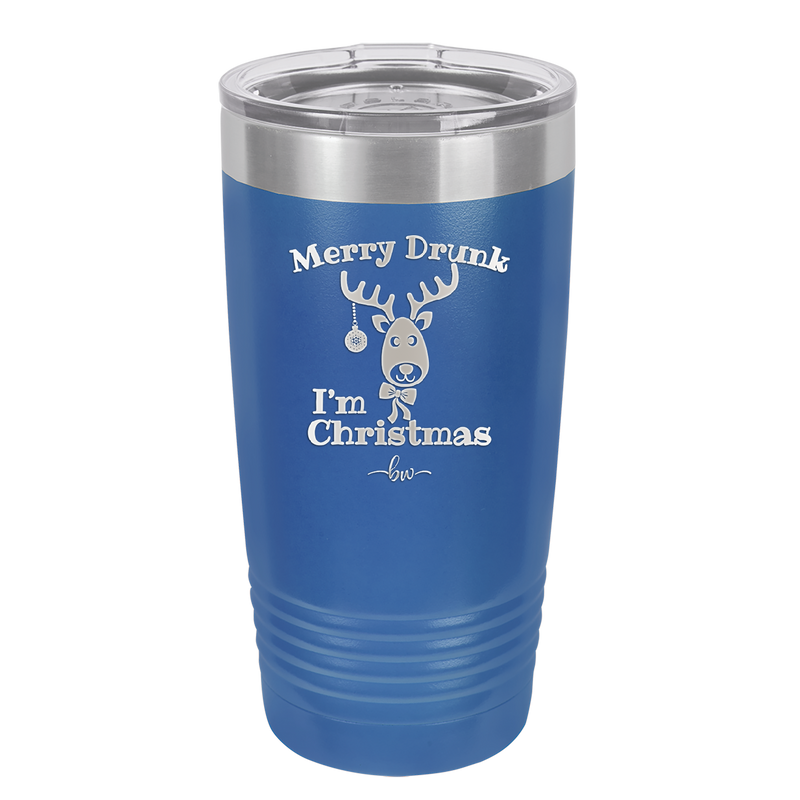 Merry Drunk I'm Christmas - Laser Engraved Stainless Steel Drinkware - 1234 -