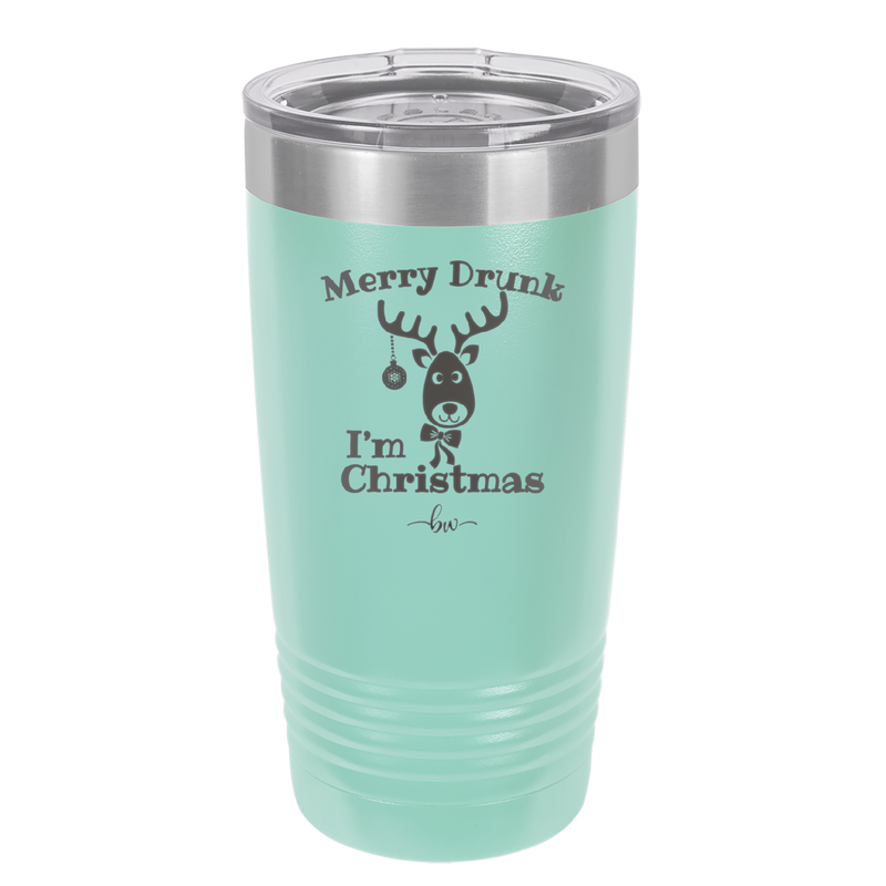 Merry Drunk I'm Christmas - Laser Engraved Stainless Steel Drinkware - 1234 -