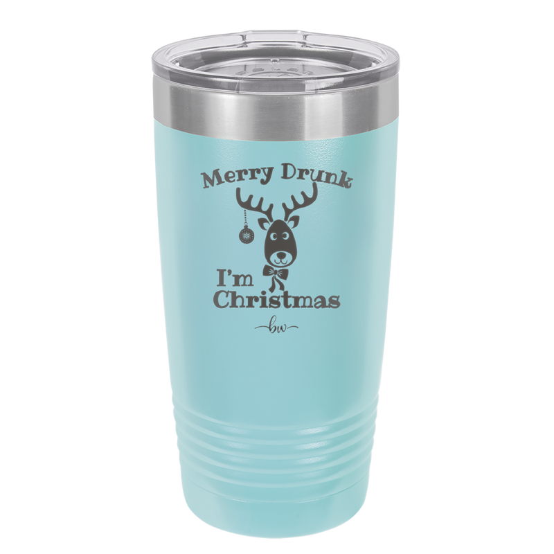 Merry Drunk I'm Christmas - Laser Engraved Stainless Steel Drinkware - 1234 -