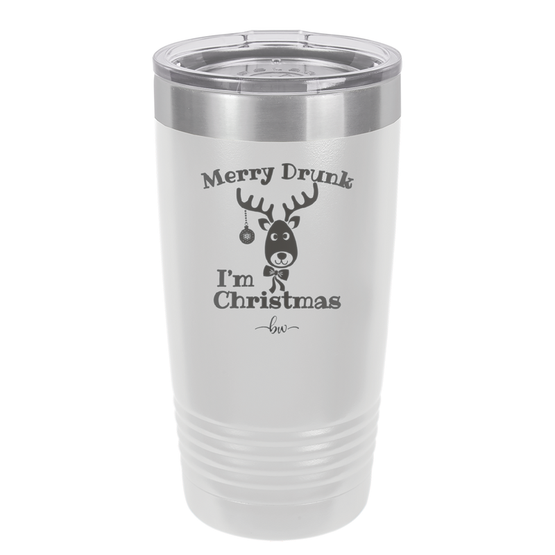 Merry Drunk I'm Christmas - Laser Engraved Stainless Steel Drinkware - 1234 -